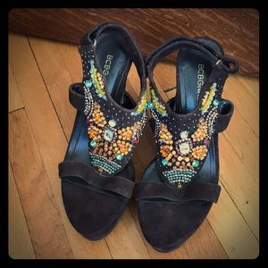 Butterfly jeweled wedge BCBG